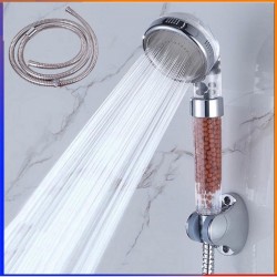 Vòi sen tăng áp có hạt lọc nano kèm dây, bộ vòi sen tắm lọc nước
 Vòi sen tăng áp có hạt lọc nano kèm dây, bộ vòi sen tắm lọc nước