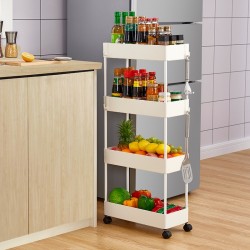 Kệ đựng đồ đa năng 4 tầng có bánh xe, kệ đẩy chuyển dụng cho spa
 Kệ đựng đồ đa năng 4 tầng có bánh xe, kệ đẩy chuyển dụng cho spa