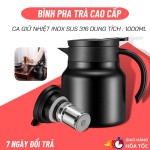 Bình pha trà giữ nhiệt dung tích 1000ml chất liệu inox 316 siêu bền, ấm pha trà cafe có lõi lọc
 Bình pha trà giữ nhiệt dung tích 1000ml chất liệu inox 316 siêu bền, ấm pha trà cafe có lõi lọc