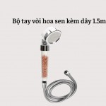 Vòi sen tăng áp có hạt lọc nano kèm dây, bộ vòi sen tắm lọc nước
 Vòi sen tăng áp có hạt lọc nano kèm dây, bộ vòi sen tắm lọc nước