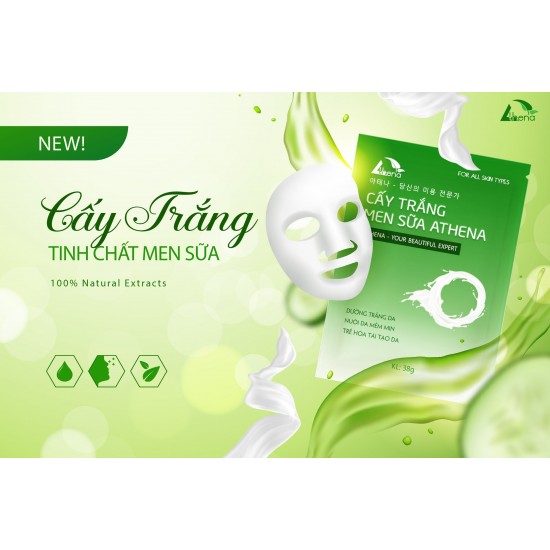 Cấy trắng tinh chất men sữa(gói 38gram)
