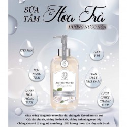 Sữa tắm hoa trà_ Thơm lâu mùi nước hoa
 Sữa tắm hoa trà_ Thơm lâu mùi nước hoa